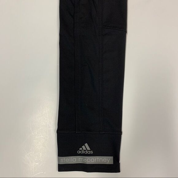 Stella McCartney Adidas black Capri gym leggings S - Picture 4 of 14